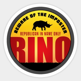 Beware of the RINO Sticker